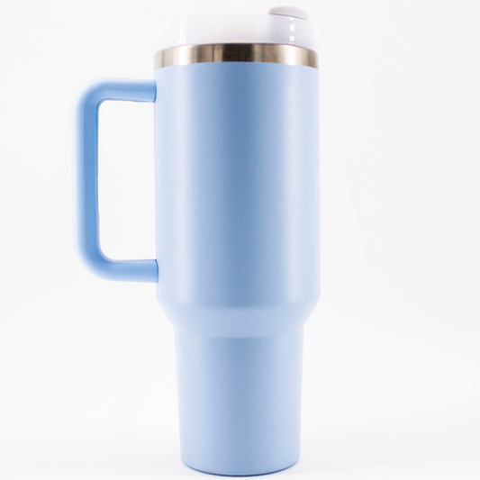 40 Oz Insulated Tumbler with Handle - Single Color